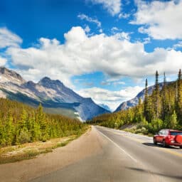 Scenic drive through the Utah mountains