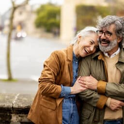 Portrait of a happy mature couple enjoying their romantic vacation